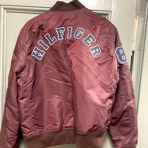 Varsity jacket burgundy